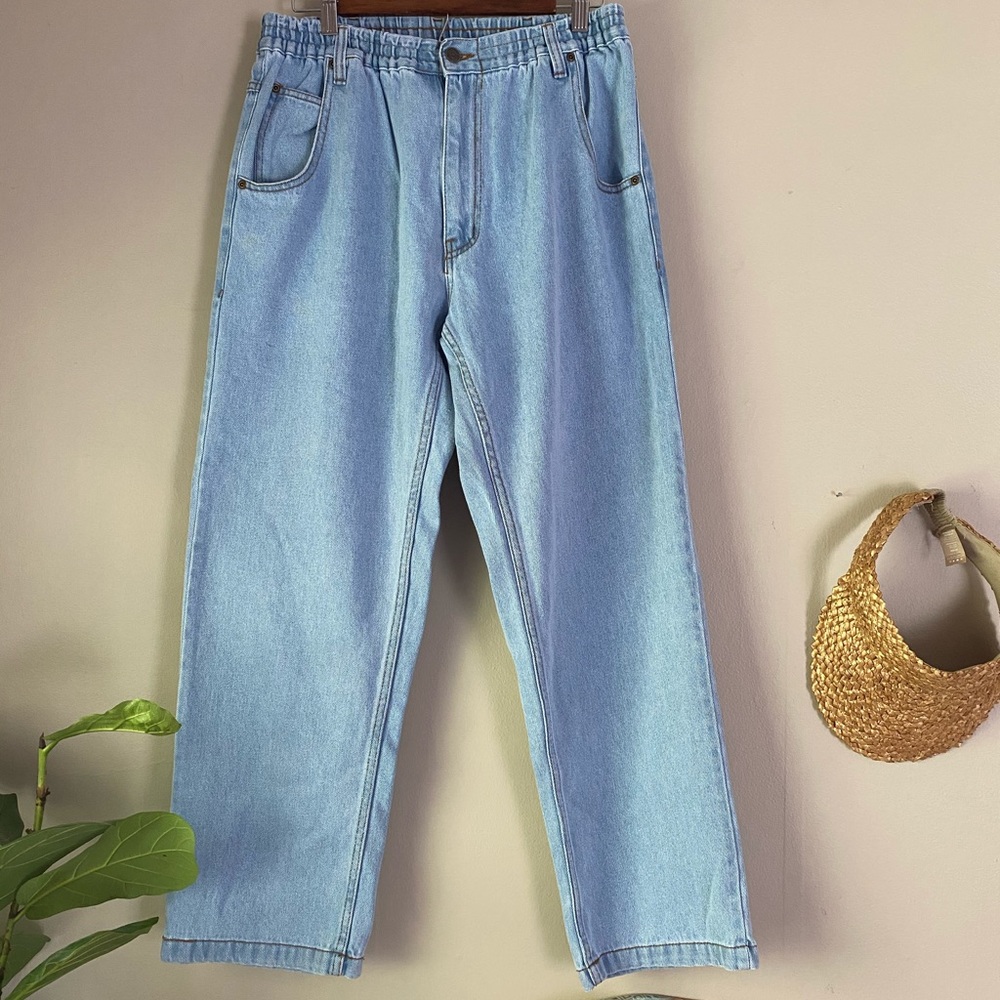 Scrunchie waist money jeans